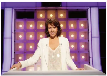  ?? PHOTO DAVID MERLE / TF1 ?? Carole Rousseau revient sur TF1 pour Le Grand Concours des humoristes.