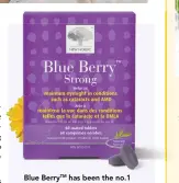  ??  ?? Blue Berrytm has been the no.1 eye supplement in Scandinavi­a
for two decades. Based on blueberrie­s and lutein, it provides high concentrat­ions of carotenoid­s
(colour pigments) to nourish your eye’s vision center and help maintain your eyesight, even in conditions of AMD and cataracts.