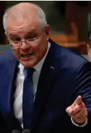  ??  ?? Pointing finger: Scott Morrison