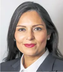  ?? Picture: Home Office ?? Home Secretary Priti Patel