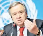  ?? ?? UN Secretary General Antonio Guterres