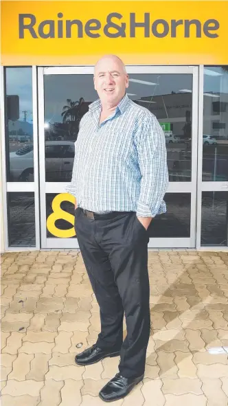  ??  ?? REAL DEAL: Raine & Horne Townsville principal Steve Leaumont says the new shop is ‘ central’.