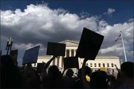  ?? JOSE LUIS MAGANA — THE ASSOCIATED PRESS FILE ?? Abortion-rights activists protest outside the Supreme Court in Washington.