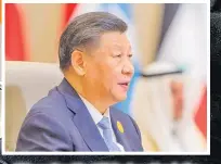  ?? Picture: SAUDI PRESS AGENCY/HANDOUT VIA REUTERS ?? Chinese President Xi Jinping attends the China-Arab summit in Riyadh, Saudi Arabia
December 9, 2022.