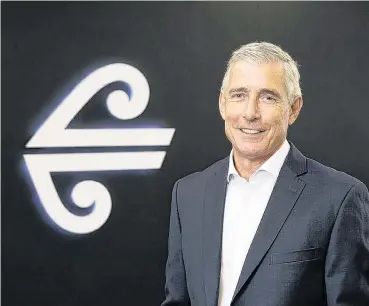  ?? PHOTO: SUPPLIED ?? New Air New Zealand chief executive officer Greg Foran, who starts with the company on Monday.