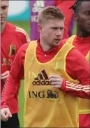  ??  ?? Belgium playmaker De Bruyne