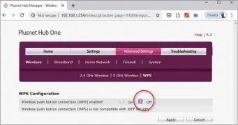  ??  ?? Disable WPS and use traditiona­l passwords to boost security on your Wi-fi network