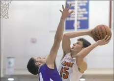  ?? Haley Nelson/Post-Gazette ?? Reed Fenton, who averages 23.3 points per game, is part of a dynamic duo at guard for Latrobe, along with teammate Bryce Butler (20.9 ppg).