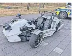  ?? FOTO: POLIZEI ?? Der Fahrer dieses extrem lauten Trikes musste sich von seinem Gefährt trennen.