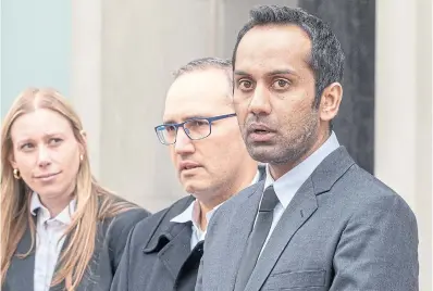  ?? ANDREW FRANCIS WALLACE TORONTO STAR ?? Despite the not-guilty verdict, the Crown did inflict suffering on Umar Zameer, who was punched while handcuffed on the scene, lost his job, his home, many friends and his freedom during the three years he stood accused, writes Edward Keenan.