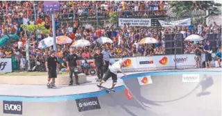  ?? ROGÉRIO SANTANA/ DIVULGAÇÃO ?? Skatistas que competiram no Parque de Madureira, neste ano, vão repetir a dose no X Games, em agosto