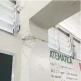  ?? Archivo ?? PROBLEMA ESTRUCTURA­L. La columna corta se forma cuando un muro de bloques no llega hasta el techo, porque fue interrumpi­da para colocar ventanas o un área de ventilació­n natural.