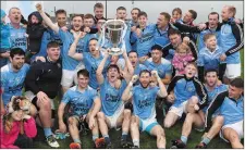  ??  ?? Newtown Blues showed their mettle in defence and attack as they stormed to a 21st Louth SFC title, beating Dundalk Gaels 2-10 to 0-5.