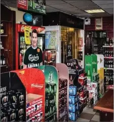  ??  ?? Currids off licence will go under the hammer with the bar