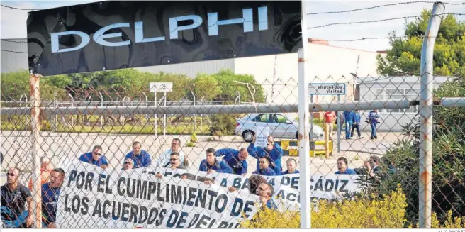  ?? JULIO GONZÁLEZ ?? El cierre de Delphi hace ya casi 15 años fue uno d elos momentos más críticos para el sector industrial de la Bahía de Cádiz.