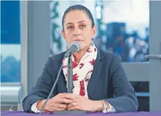  ??  ?? La jefa de gobierno electa, Claudia Shienbaum, convocó a los capitalino­s para realizar el nuevo logo de la Ciudad de México, que distinga al nuevo gobierno.