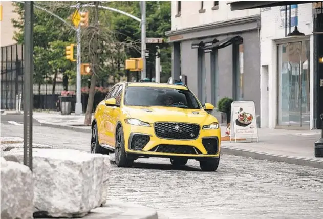  ?? JAGUAR ?? The 2021 Jaguar F-Pace SVR packs a punch.