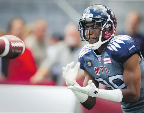  ?? JOHN MAHONEY/FILES ?? Receiver Duron Carter has received an endorsemen­t from Roughrider­s veteran quarterbac­k Kevin Glenn.