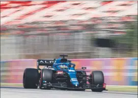  ?? FOTO: GETTY ?? Fernando Alonso, en el Circuit de Barcelona-catalunya