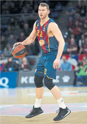  ?? AITOR ARRIZABALA­GA GETTY IMAGES FILE PHOTO ?? Nik Stauskas was a lottery pick in the 2014 NBA draft. Five years and five teams later, he found himself playing in Spain. Now, he’s going through the minor-league bubble with the 905 in Florida.