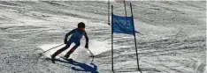  ?? Foto: Gabi Lenz ?? Finn Kulle vom SSV Markt Rettenbach wurde im ersten Riesenslal­om um den Kreiscup in seiner Altersklas­se Zweiter.