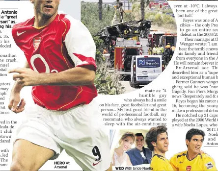 Jose Antonio Reyes car accident: Thierry Henry & Freddie Ljungberg