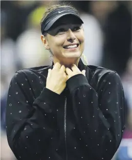  ?? Picture: Getty Images ?? POWER GAME. Maria Sharapova made her Grand Slam comeback with a bang on Monday, beating world No 2 Simona Halep 6-4, 4-6, 6-3 in the US Open in New York.