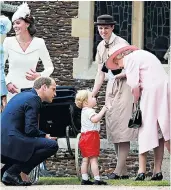  ??  ?? Practicall­y perfect: unlike Mary Poppins, left, Prince George’s nanny, above, is a graduate of Norland College