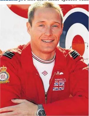  ??  ?? PROBE: Flt Lt Sean Cunningham died in accident when his jet was on the ground