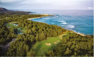  ??  ?? Ko’o au golf [above]; Turtle Bay [below]