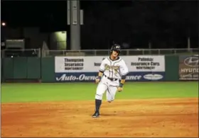  ?? BISCUITS BASEBALL — MARVIN GENTRY ?? Tommy Coyle played three seasons at North Carolina and experience­d deep postseason runs, including a trip to the College World Series as a sophomore.