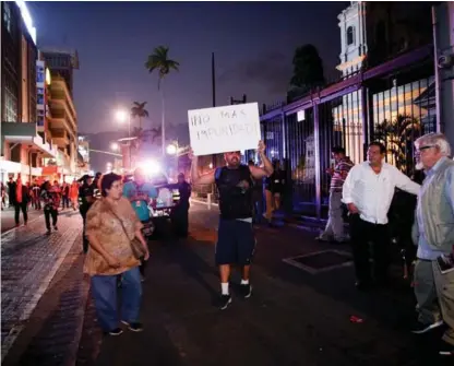  ?? OJO POR OJO ?? En febrero anterio,r hubo una manifestac­ión frente a la catedral metropolit­ana, en San José, por los abusos sexuales en la Iglesia. Esto, tras una denuncia contra el excura Mauricio Víquez.