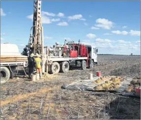  ??  ?? DRILLING: Minerals exploratio­n is occurring across western Victoria.