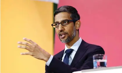  ?? ?? Cutting back … Sundar Pichai, CEO of Google. Photograph: Caroline Brehman/EPA