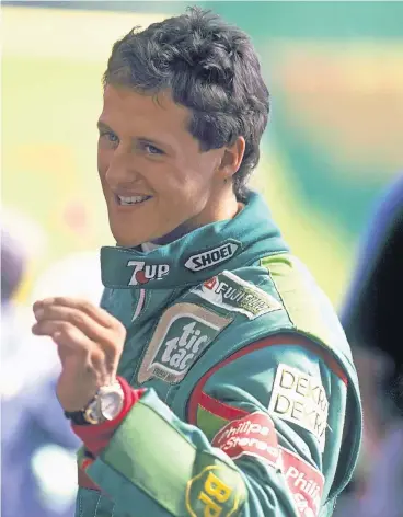  ?? FOTO: IMAGO ?? Debütant in der Formel 1: Michael Schumacher im Overall des Jordan-Teams Ende August 1992.