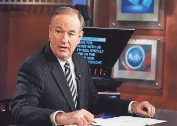  ?? JEFF CHRISTENSE­N, AP ?? Bill O’Reilly lost his job at Fox News after a report about sexual harassment allegation­s.