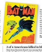  ?? DC COMICS COURTESY ?? About 450 Batman and Detective comics, similar to this first edition from 1939, were stolen from a West Boca collector, investigat­ors said.