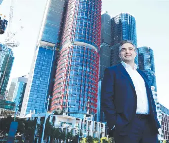  ?? Picture. John Feder/The Australian ?? Lendlease CEO Tony Lombardo in Sydney.
