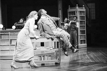  ?? CYLLA VON TIEDEMANN
CYLLA VON TIEDEMANN ?? Danielle Wade as Marian Paroo and Daren A. Herbert as Harold Hill in Stratford Festival's production of The Music Man..