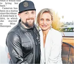  ??  ?? Diaz with husband Benji Madden.