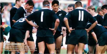  ??  ?? STILL LOOKING No evidence ever materialis­ed to support the theory that the All Blacks were poisoned at the 1995 World Cup.