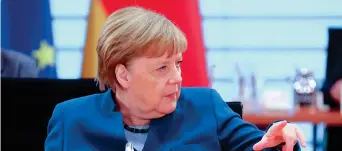  ??  ?? Germania
La cancellier­a tedesca Angela Merkel. Il primo luglio inizia il semestre di presidenza tedesca della Ue 37 miliardi Il valore della nuova linea del Mes che potrebbe ottenere l’italia per le spese da Covid