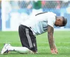  ??  ?? Germany and Jerome Boateng found the going rough Sunday.