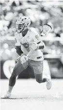  ?? ADAM HUNGER/AP ?? Atlas’ Paul Rabil was one of the founders of the Premier Lacrosse League and still plays in the league.