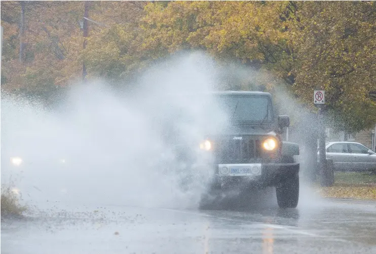  ?? — POSTMEDIA NEWS FILES ?? Some vehicles are prone to blocked wiper-cowl drains and the Jeep Wrangler is one of them.