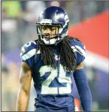  ?? ANTHONY BEHAR/TRIBUNE NEWS SERVICE ?? Cornerback Richard Sherman during Super Bowl XLIV, which the Seahawks lost to the New England Patriotsin 2015.