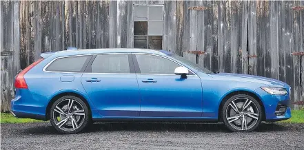  ?? DEREK MCNAUGHTON/DRIVING.CA FILES ?? The Volvo V90 may be the best-looking station wagon on the market.