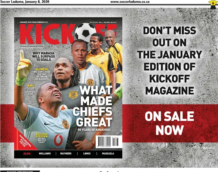 DON’T MISS OUT ON THE JANUARY EDITION OF KICKOFF MAGAZINE PressReader
