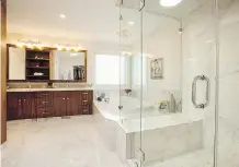  ??  ?? Ultimate Homes and Renovation­s won the Bathroom/Ensuite Renovation.