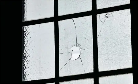  ?? PHOTO BY MATTHEW USHERWOOD • POSTMEDIA NEWS ?? Bullet holes remain visible in the Hall of Honour on Parliament Hill in the immediate aftermath of a shootout between a lone gunman and RCMP officers in October 2014.